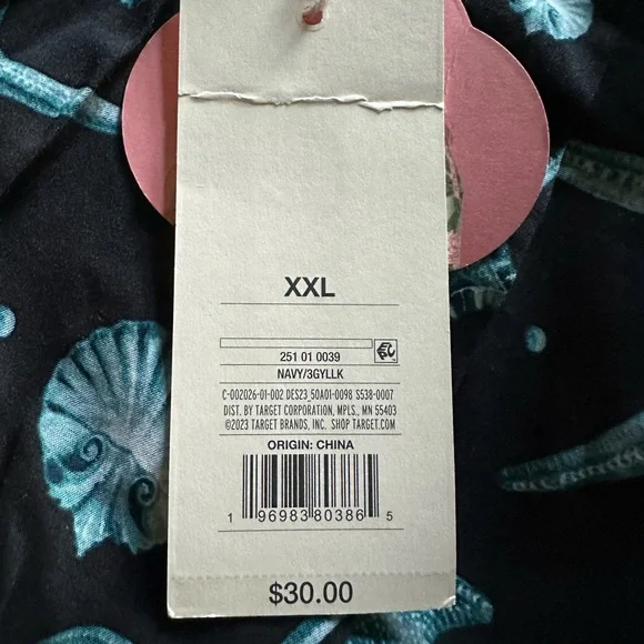 NWT Aguabendita X Target Deep Sea Print Wrap Skirt - Sz. XXL - Picture 7 of 7